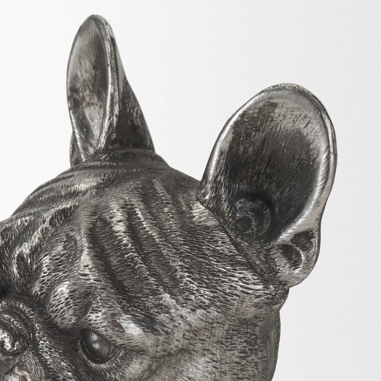 Bruno (Set of 2) 5L x 5W Silver American Bulldog Bookends from Mercana - Luna Furniture