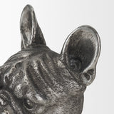 Bruno (Set of 2) 5L x 5W Silver American Bulldog Bookends from Mercana - Luna Furniture