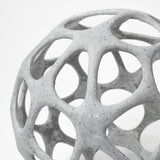 Spiro 7L x 7W Off-White Hollow Decorative Orb from Mercana - Luna Furniture