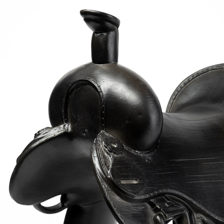Colt I 9L x 8W Black Equestrian-Inspired Western Horse Saddle from Mercana - Luna Furniture