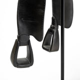 Colt I 9L x 8W Black Equestrian-Inspired Western Horse Saddle from Mercana - Luna Furniture