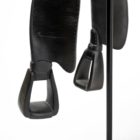 Colt I 9L x 8W Black Equestrian-Inspired Western Horse Saddle from Mercana - Luna Furniture