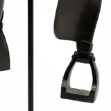 Colt III 8L x 9W Black Equestrian-Inspired English Horse Saddle from Mercana - Luna Furniture