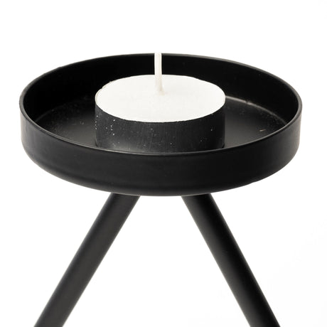 Meira Black Metal Seven Votive Table Candle Holder from Mercana - Luna Furniture