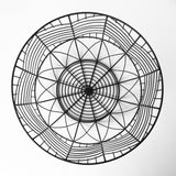 Idris Set of 2 Black Metal Geometric Mesh Bowls from Mercana - Luna Furniture
