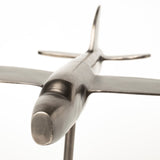 Maverick I 12L x 16W Gray Metal Bomber Plane from Mercana - Luna Furniture