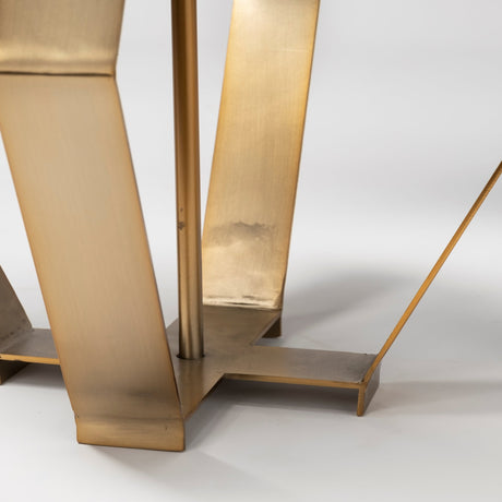Edwards (26"H) Gold Metal Base w/ Cream Fabric Shade Table Lamp from Mercana - Luna Furniture