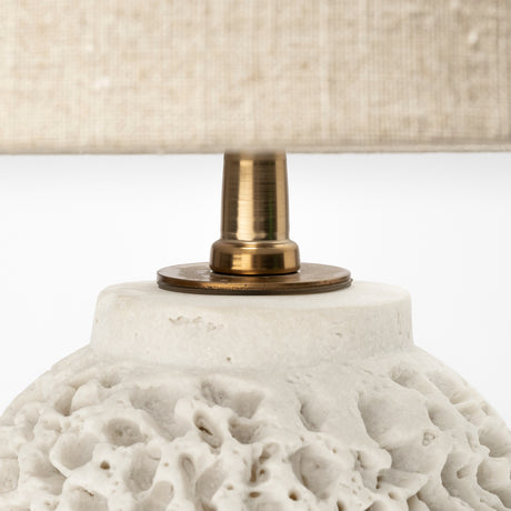 Mariam (26"H) Cream Coral-Inspired Base Table Lamp from Mercana - Luna Furniture