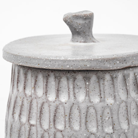 Azul (Large) 5L x 5W Gray Ceramic Detailed Decorative Box from Mercana - Luna Furniture