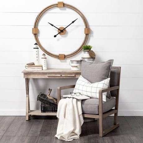 Abner (Large) 4L x 4W White Wooden Coastal Lighthouse from Mercana - Luna Furniture