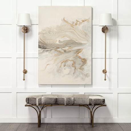 Confluence by Corrie LaVelle a Hand Embellished Textured Canvas from Mercana - Luna Furniture