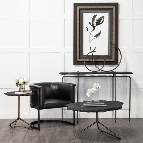 Taj (Large) 21L x 3W Black Broken Halo Decorative Object from Mercana - Luna Furniture