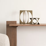 Lima II (Large) 10L x 10W Gold Geometric Decorative Object from Mercana - Luna Furniture