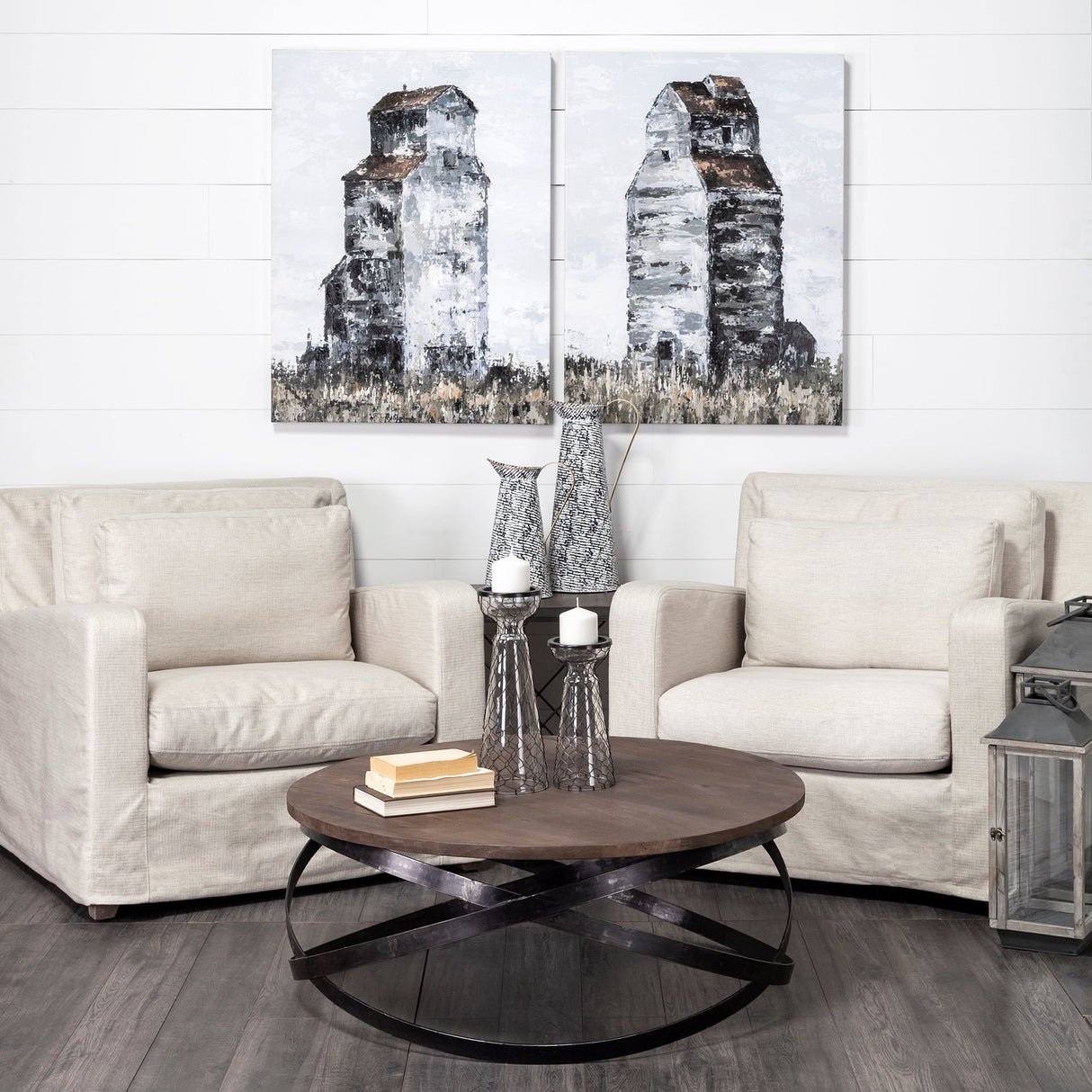 Colette Large Black/White Patterned Vase from Mercana - Luna Furniture