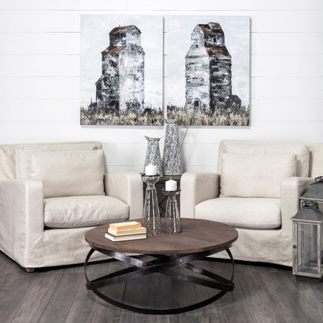 Colette Large Black/White Patterned Vase from Mercana - Luna Furniture