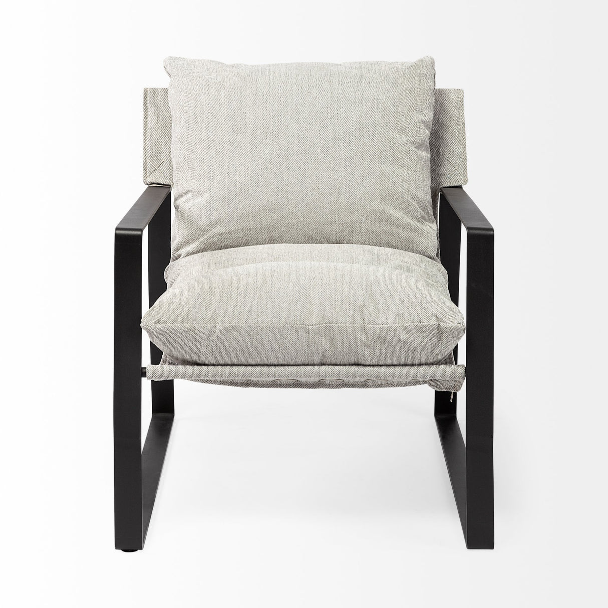 Guilia Frost Gray With Metal Frame Sling Accent Chair from Mercana - Luna Furniture
