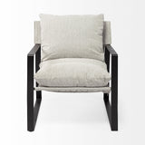 Guilia Frost Gray With Metal Frame Sling Accent Chair from Mercana - Luna Furniture