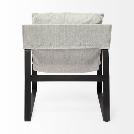 Guilia Frost Gray With Metal Frame Sling Accent Chair from Mercana - Luna Furniture
