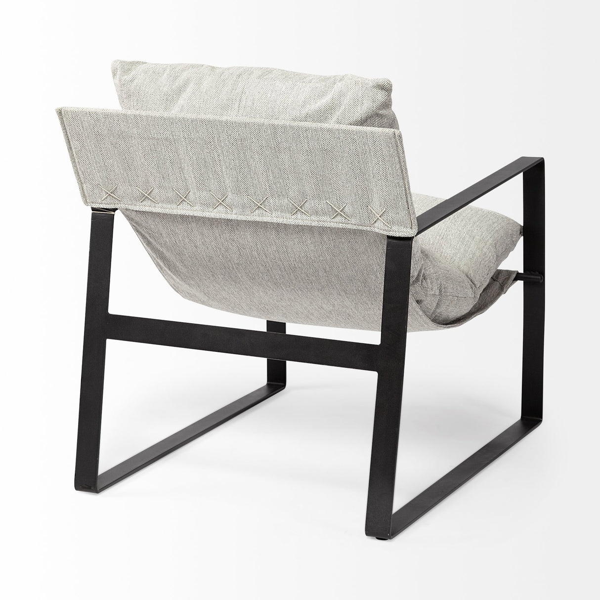 Guilia Frost Gray With Metal Frame Sling Accent Chair from Mercana - Luna Furniture