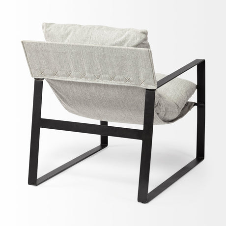 Guilia Frost Gray With Metal Frame Sling Accent Chair from Mercana - Luna Furniture