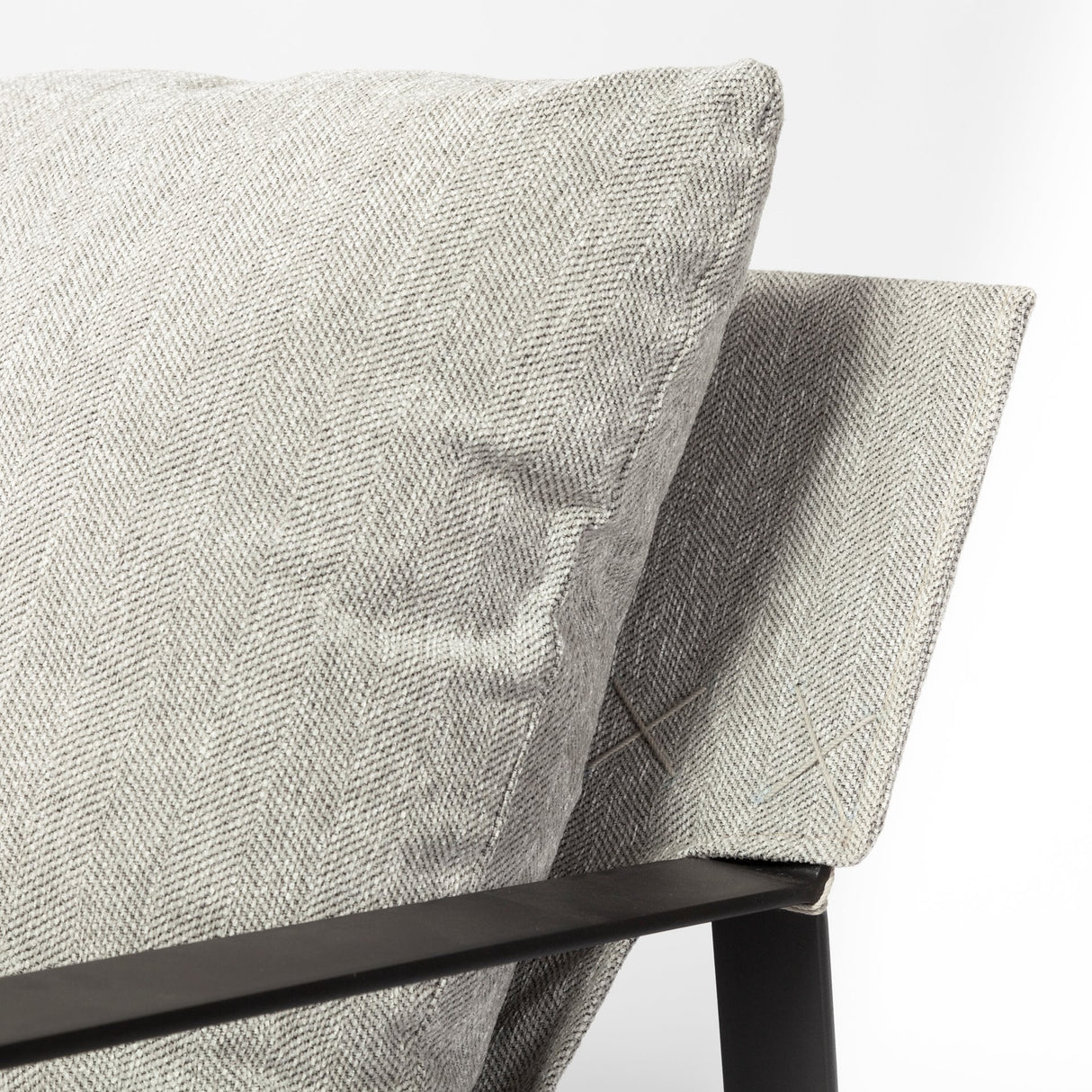 Guilia Frost Gray With Metal Frame Sling Accent Chair from Mercana - Luna Furniture