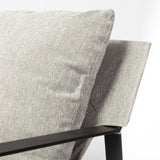 Guilia Frost Gray With Metal Frame Sling Accent Chair from Mercana - Luna Furniture