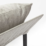 Guilia Frost Gray With Metal Frame Sling Accent Chair from Mercana - Luna Furniture