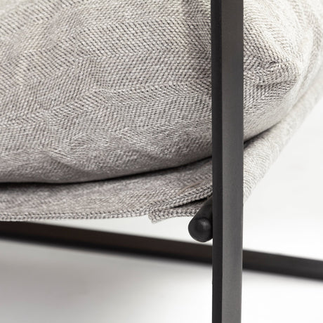 Guilia Frost Gray With Metal Frame Sling Accent Chair from Mercana - Luna Furniture