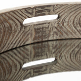 Whittier (Large) 28L x 28W Brown Wooden Mirrored Base Tray from Mercana - Luna Furniture
