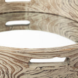 Whittier Small 20L x 20W Brown Wooden Mirrored Base Tray from Mercana - Luna Furniture