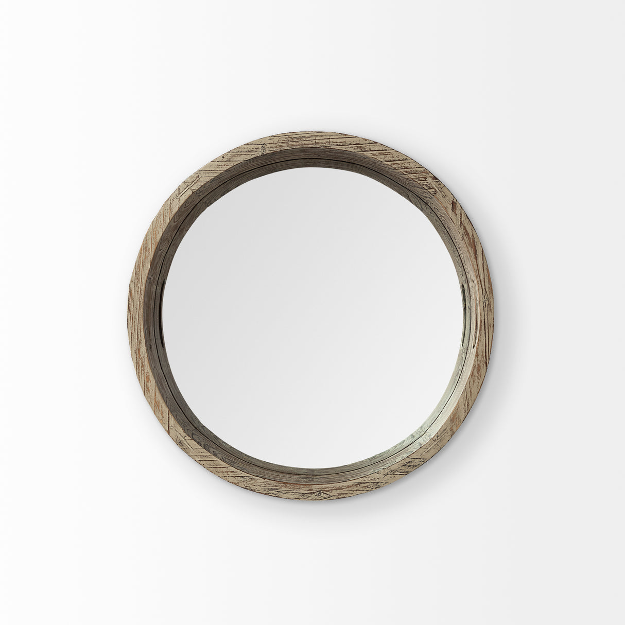 Whittier Small 20L x 20W Brown Wooden Mirrored Base Tray from Mercana - Luna Furniture