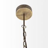 Dyson I 18x18 Black Metal Triangular Orb Pendant Light from Mercana - Luna Furniture