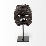 Jurassic 6L x 10W Brown Resin Tyrannosaurus Skull Replica from Mercana - Luna Furniture