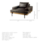 Colburne I Brown Leather Body Wood/Iron Frame Club Chair from Mercana - Luna Furniture