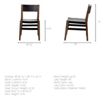 Nell I Black Iron Seat Solid Brown Wooden Base Dining Chair from Mercana - Luna Furniture