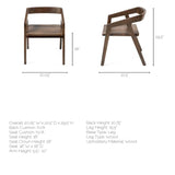 Nicholas I Onyx Brown Solid Wood Dining Chair from Mercana - Luna Furniture