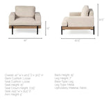 Colburne I Beige Fabric W/ Wood and Iron Frame Accent Chair from Mercana - Luna Furniture