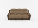 Glendale Brown Microfiber Double Reclining Sofa from Homelegance - Luna Furniture