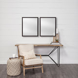 Bristol Black 20x24 Faux Wood Frame Bathroom Vanity Mirror from Mercana - Luna Furniture