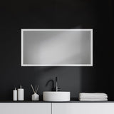 Bristol White Plain 3Mil Mirror 20 x 40 from Mercana - Luna Furniture
