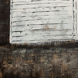 Sawmill Creek 42x62 Farmhouse White Barn Original Hand Painted on Wood Oil Painting from Mercana - Luna Furniture