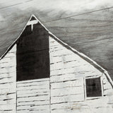 Sawmill Creek 42x62 Farmhouse White Barn Original Hand Painted on Wood Oil Painting from Mercana - Luna Furniture