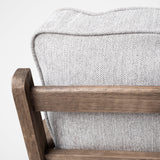 Olympus VI Frost Grey Fabric Wrapped Wooden Frame Accent Chair from Mercana - Luna Furniture