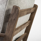 Olympus VI Frost Grey Fabric Wrapped Wooden Frame Accent Chair from Mercana - Luna Furniture