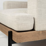 Colburne I Beige Fabric W/ Wood and Iron Frame Accent Chair from Mercana - Luna Furniture