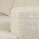 Colburne II 95" Beige Upholstered Three Seater Sofa from Mercana - Luna Furniture