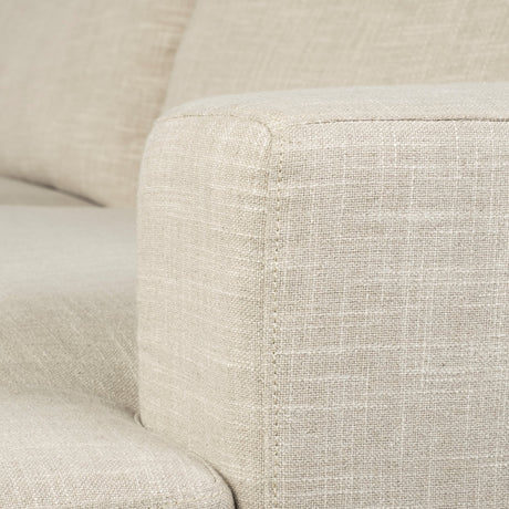 Colburne II 95" Beige Upholstered Three Seater Sofa from Mercana - Luna Furniture