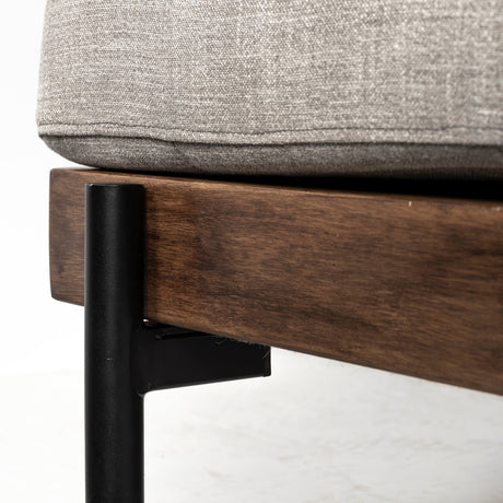 Colburne I Gray Fabric W/ Wood and Iron Frame Accent Chair from Mercana - Luna Furniture