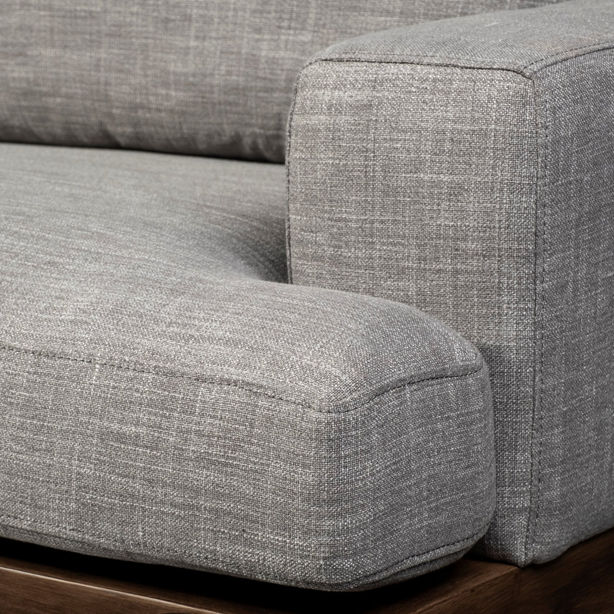 Colburne II 95" Gray Upholstered Three Seater Sofa from Mercana - Luna Furniture