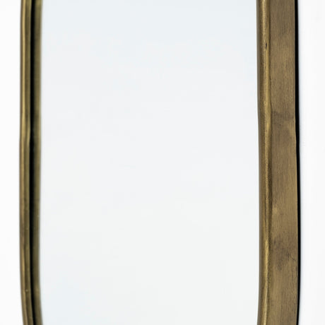 Sylvia I 24L x 35H Oval Gold Metal Frame Wall Mirror from Mercana - Luna Furniture